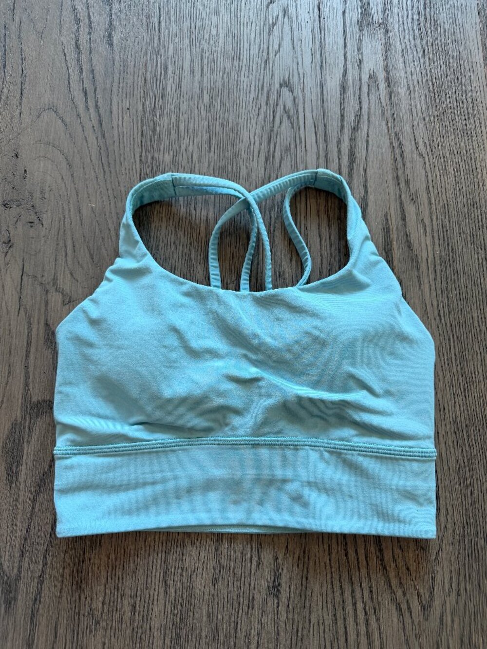 Lululemon Energy Longline Bra Size 4 Icing Blue Long Line